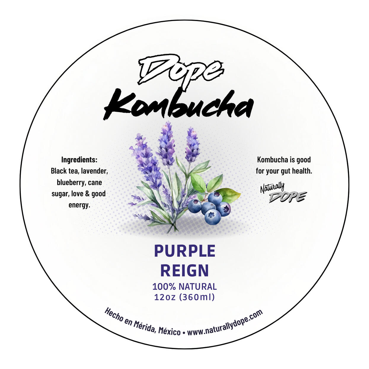 Blueberry + lavender. Smooth, chill, and a little bougie.